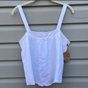Ivory Linen Cute Top